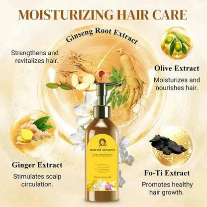 ✨Japanese Long Lasting Natural Hair Dye Shampoo🔥Buy 1 Get 1🔥